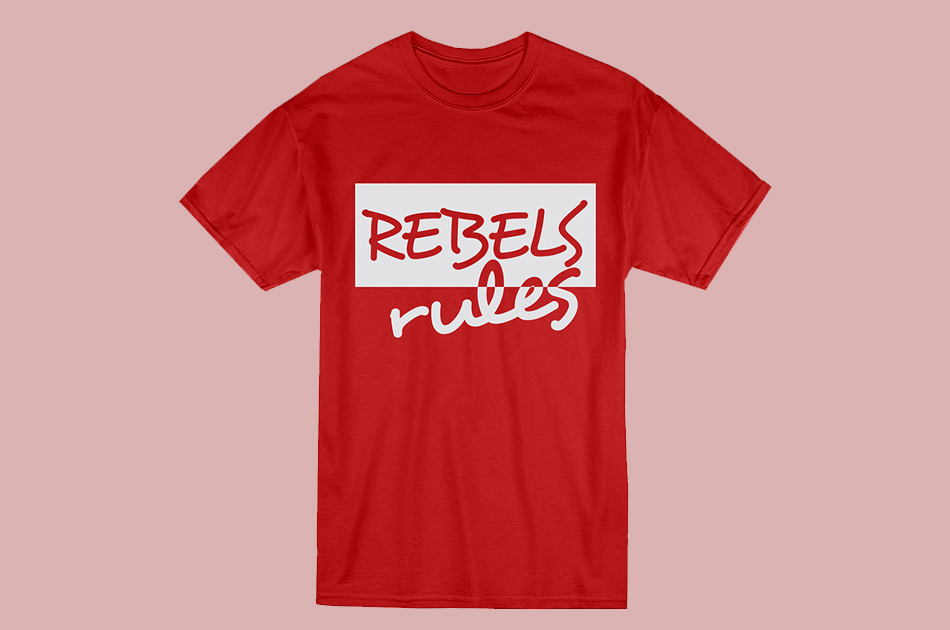 camiseta rebel rules